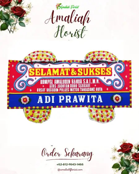 Papan Bunga Ucapan Selamat Pragak